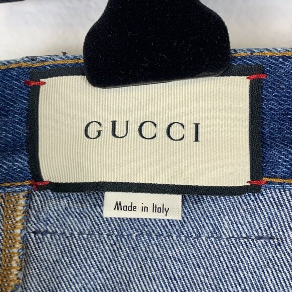 NWT Gucci Regular Fit Marble Jeans Size 32 - Picture 8 of 12